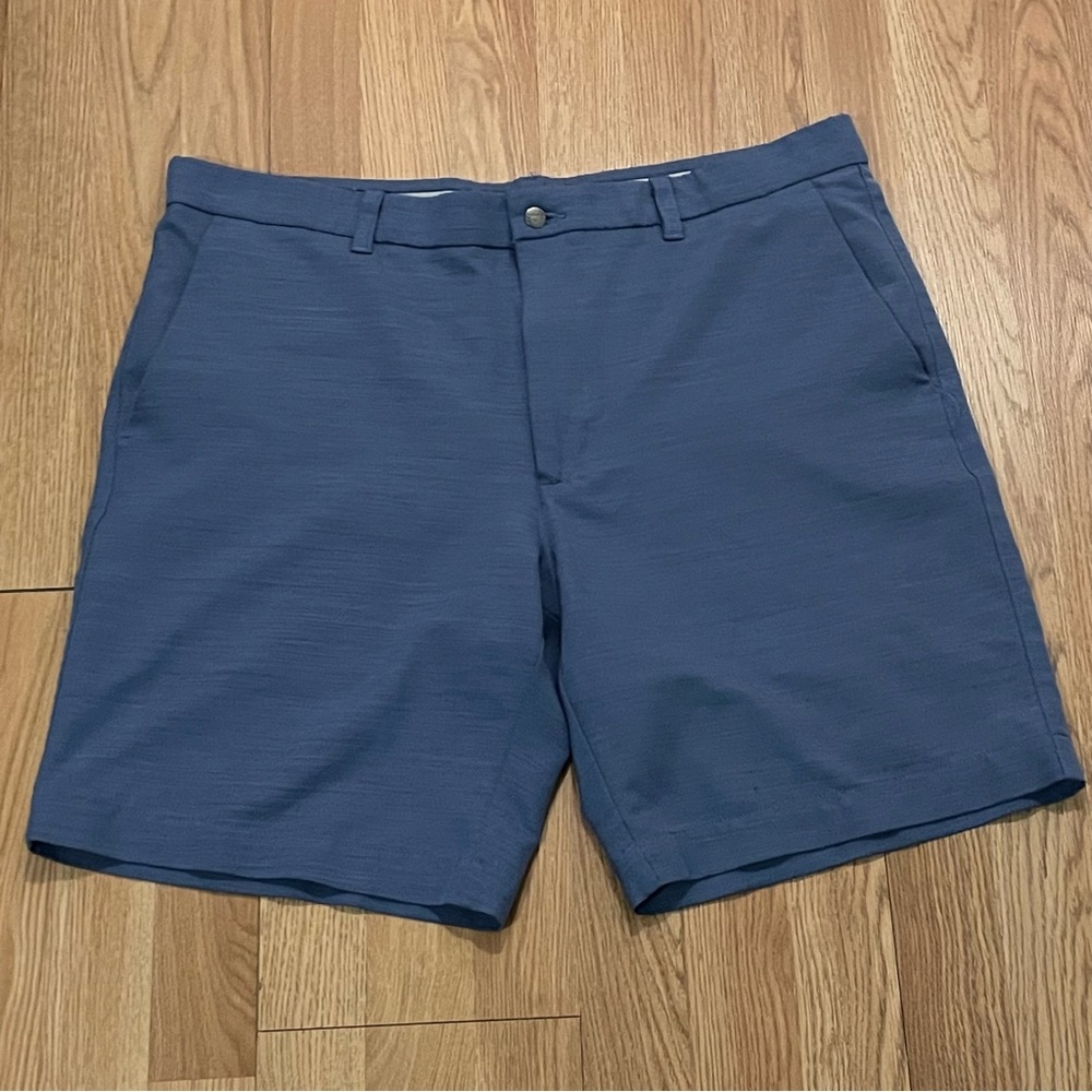 Callaway Men’s 38 (40x8.5) Golf Chino Shorts Blue Mid Rise